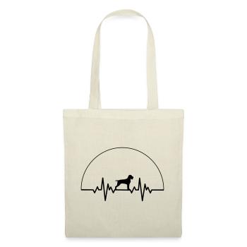 Heartbeat German wire hair - Tote Bag - nature - Front