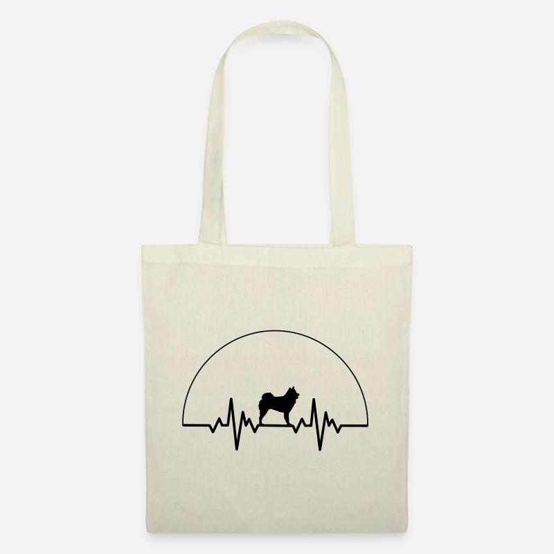 Herzschlag Eurasier - Stoffbeutel - Natur