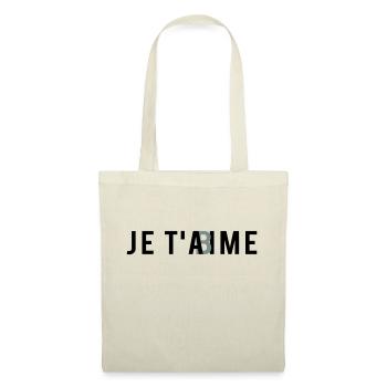 JE T'AbIME - Sac en tissu - nature - Devant