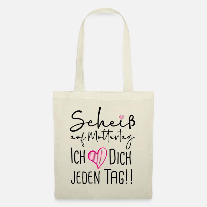 Scheiß auf Muttertag - Stoffbeutel - Natur