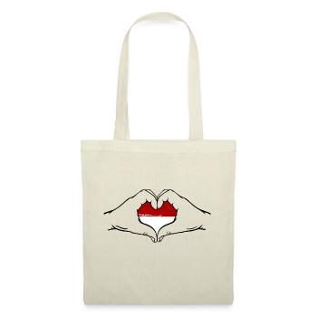 Indonesia Flag Heart Shape - Tote Bag - nature - Front