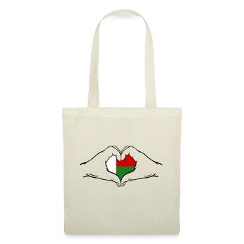 Madagascar Flag Heart Shape - Tote Bag - nature - Front