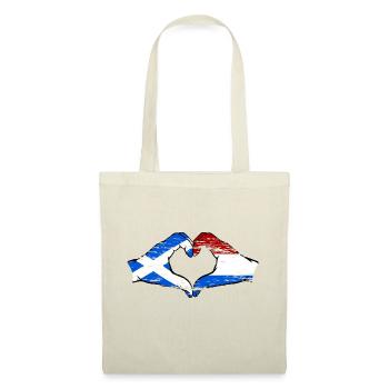 Scotland Holland Flag Hands Heart Shape Used - Tote Bag - nature - Front