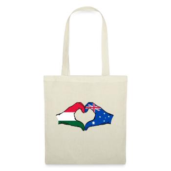 Hungary Australia Flag Heart Shape - Tote Bag - nature - Front