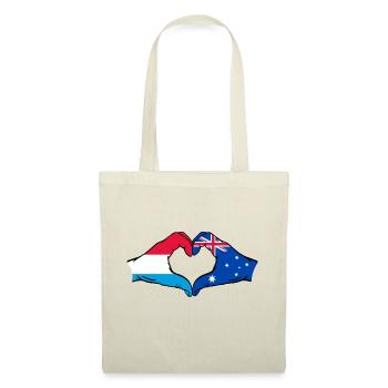 Luxembourg Australia Flag Heart Shape - Tote Bag - nature - Front
