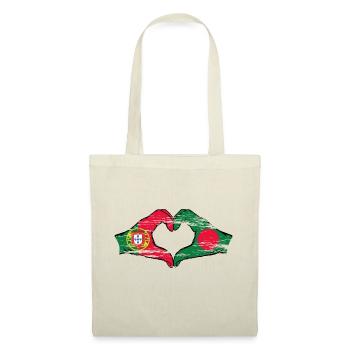 Portugal Bangladesh flag heart shape used - Tote Bag - nature - Front