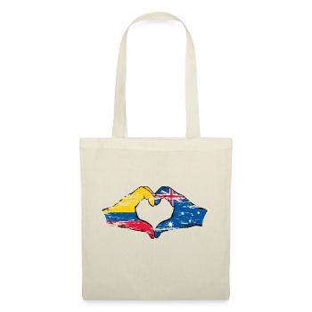 Colombia Australia flag heart shape used - Tote Bag - nature - Front
