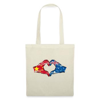 China Australia flag heart shape used - Tote Bag - nature - Front