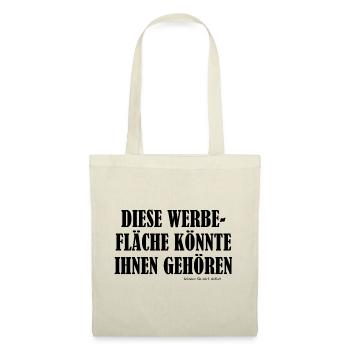 Diese Werbefläche könnte Ihnen gehören - Stoffbeutel - Natur - Vorne