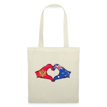 Montenegro Australia flag hands heart shape used - Tote Bag - nature - Front
