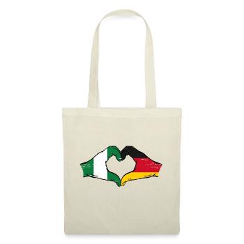 Nigeria Germany Flag Hands Heart Shape Used - Tote Bag - nature - Front