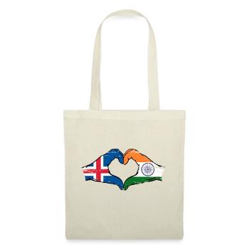 Iceland India hands heart shape used - Tote Bag - nature - Front