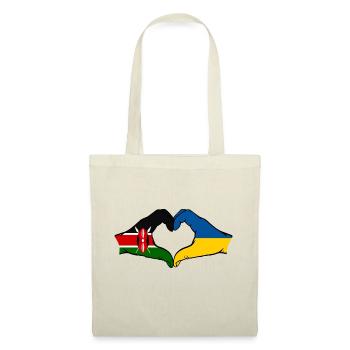 Kenya Ukraine Hands Heart Shape - Tote Bag - nature - Front