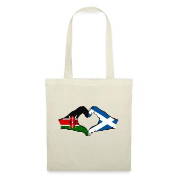 Kenya Ecosse mains en forme de coeur - Sac en tissu - nature - Devant