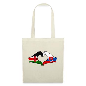 Kenya Slovakia Hands Heart Shape - Tote Bag - nature - Front