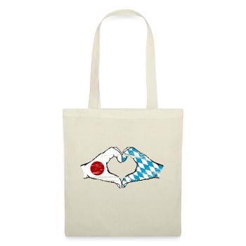 Japan Bavaria hands heart shape used - Tote Bag - nature - Front