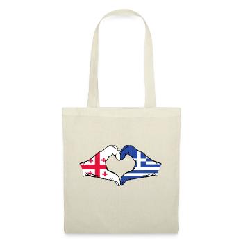 Georgia Greece Flag Hands Heart Shape - Tote Bag - nature - Front