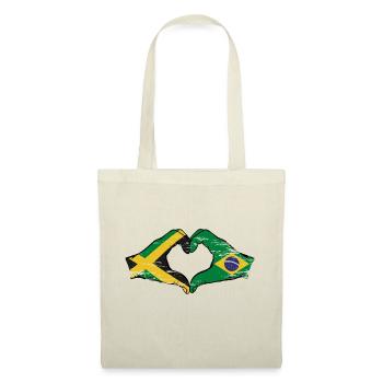 Jamaica Brazil Hands Heart Shape Used - Tote Bag - nature - Front