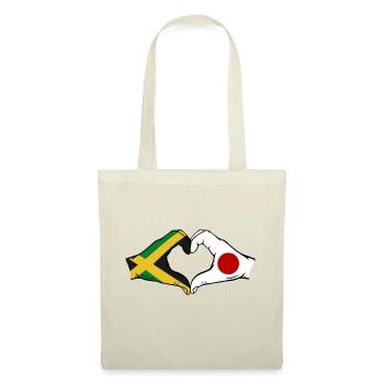 Jamaica Japan Hands Heart Shape - Tote Bag - nature - Front
