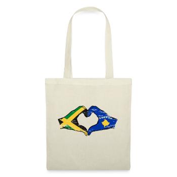 Jamaica Kosovo Hands Heart Shape Used - Tote Bag - nature - Front
