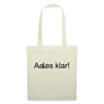 Aales klar - Stoffbeutel - Natur - Vorne