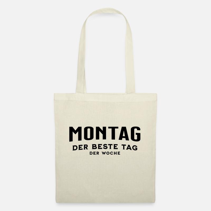 Montag der Beste Tag der Woche - Stoffbeutel - Natur