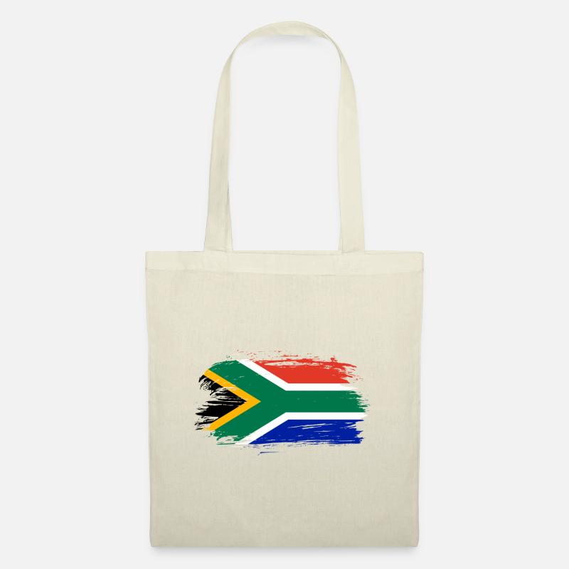 Südafrika Flagge - Stoffbeutel - Natur