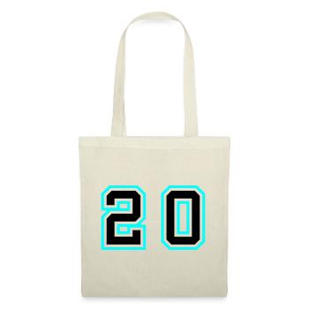 Symbole de 20 chiffres - Sac en tissu - nature - Devant