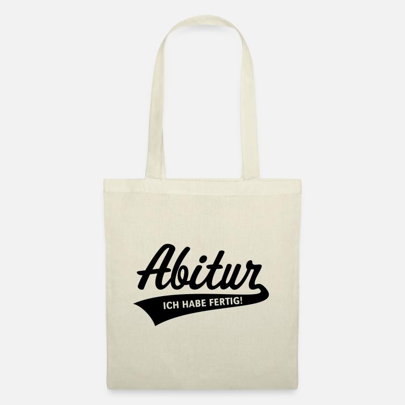 Abitur – Ich Habe Fertig! (Schulabschluss / Black) - Stoffbeutel - Natur