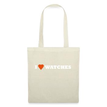 J'AIME LES MONTRES - Sac en tissu - nature - Devant