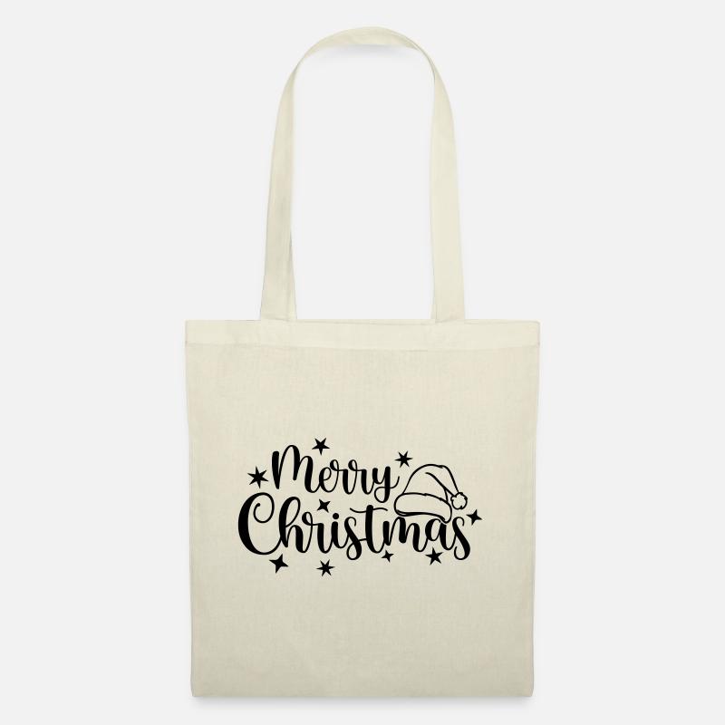 Merry Christmas - Stoffbeutel - Natur
