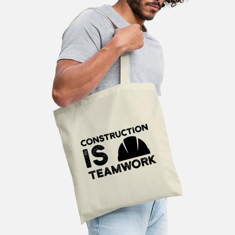 Construction site is teamwork construction worker construction manager construction Tote Bag