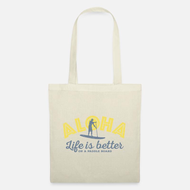 Aloha - Life is better on a paddle board (men) - Tote Bag - nature