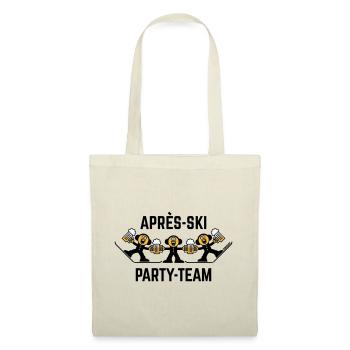 Trio d’équipe de fête après-ski (bière / dessin animé / 3C) - Sac en tissu - nature - Devant