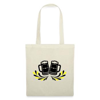 Chope de bière symbole de bière - Sac en tissu - nature - Devant