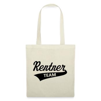 Rentner Team (Senioren Team / Black) - Stoffbeutel - Natur - Vorne