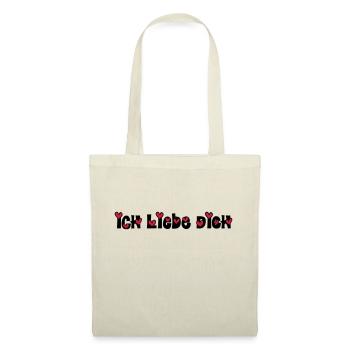 ich liebe dich - Stoffbeutel - Natur - Vorne