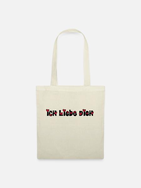 ich liebe dich - Stoffbeutel - Natur