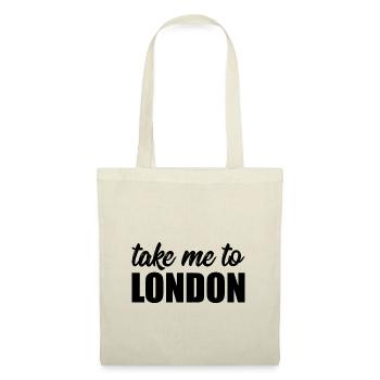 Fan de Londres - J'aime Londres - Angleterre - Voyage - Sac en tissu - nature - Devant