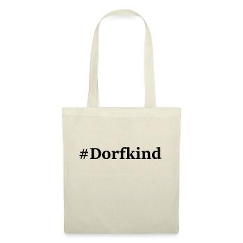 dorfkind schwarz - Stoffbeutel - Natur - Vorne