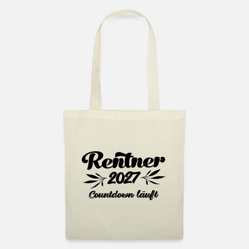 Rentner 2027 Countdown läuft Rente 2027 Ruhestand - Stoffbeutel - Natur
