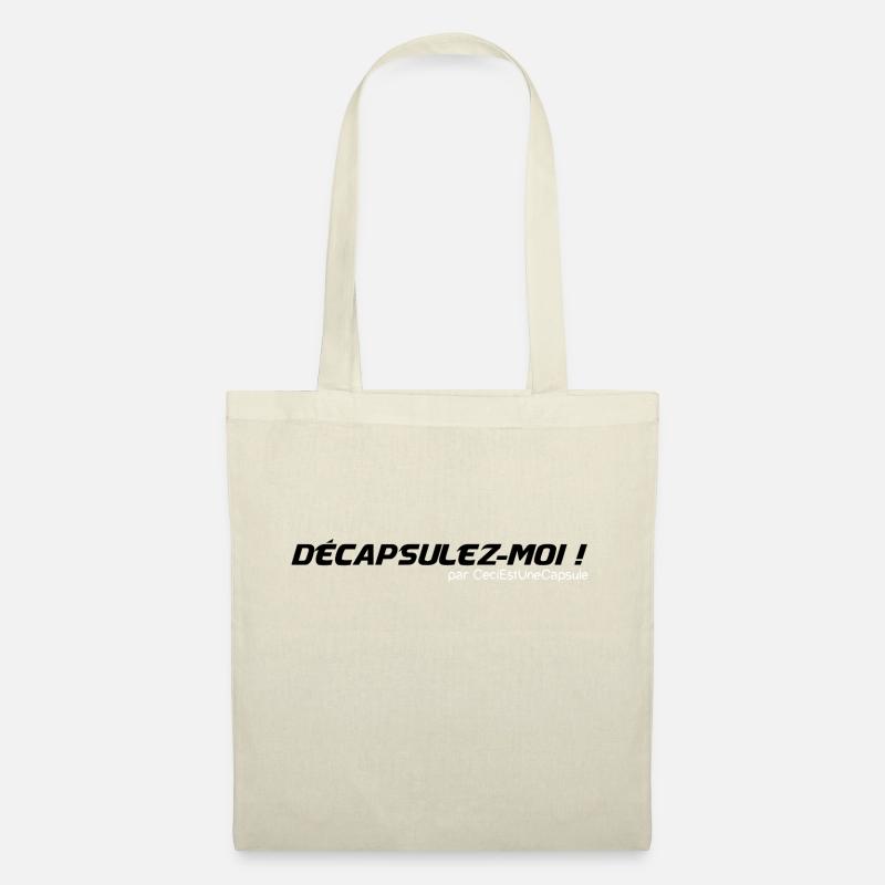 Décapsulez moi Noir - Sac en tissu - nature