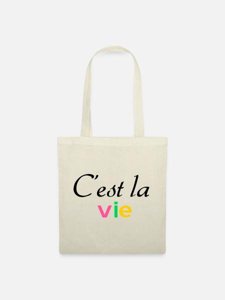 C est la vie - Stoffbeutel - Natur