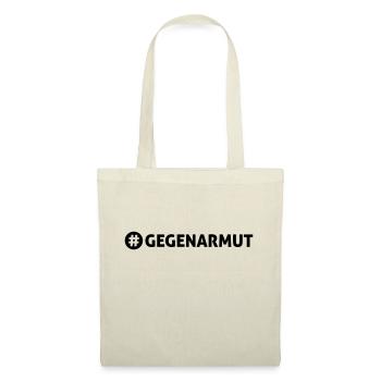 Gegen Armut - Stoffbeutel - Natur - Vorne