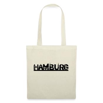 Hamburg skyline with sights - Tote Bag - nature - Front