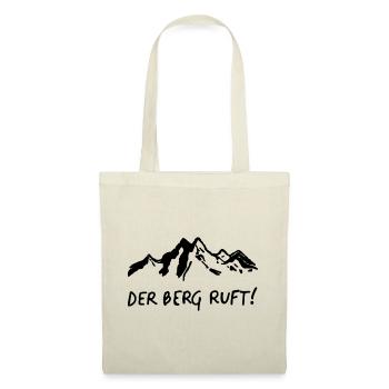 Der Berg ruft Bergsport Berge Design - Stoffbeutel - Natur - Vorne