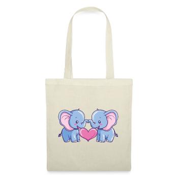 Elephant Couple Love Couple In Love - Tote Bag - nature - Front