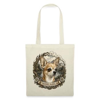 Chihuahua in vintage style with mountain landscape - Tote Bag - nature - Front