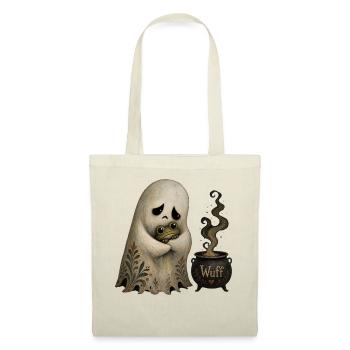 Motif de t-shirt vintage d’Halloween fantôme mignon - Sac en tissu - nature - Devant