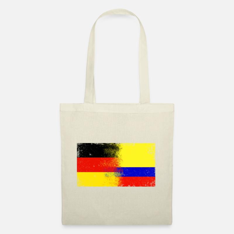 Germany Colombia Flag - Stoffbeutel - Natur